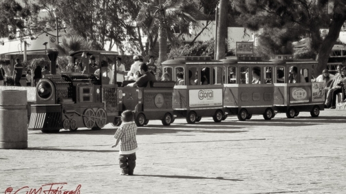 El niño y su tren